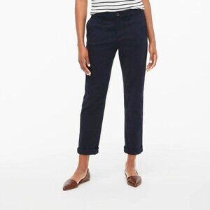 J Crew Factory High-Rise Girlfriend Chino Pant Navy AD156 Size 10
